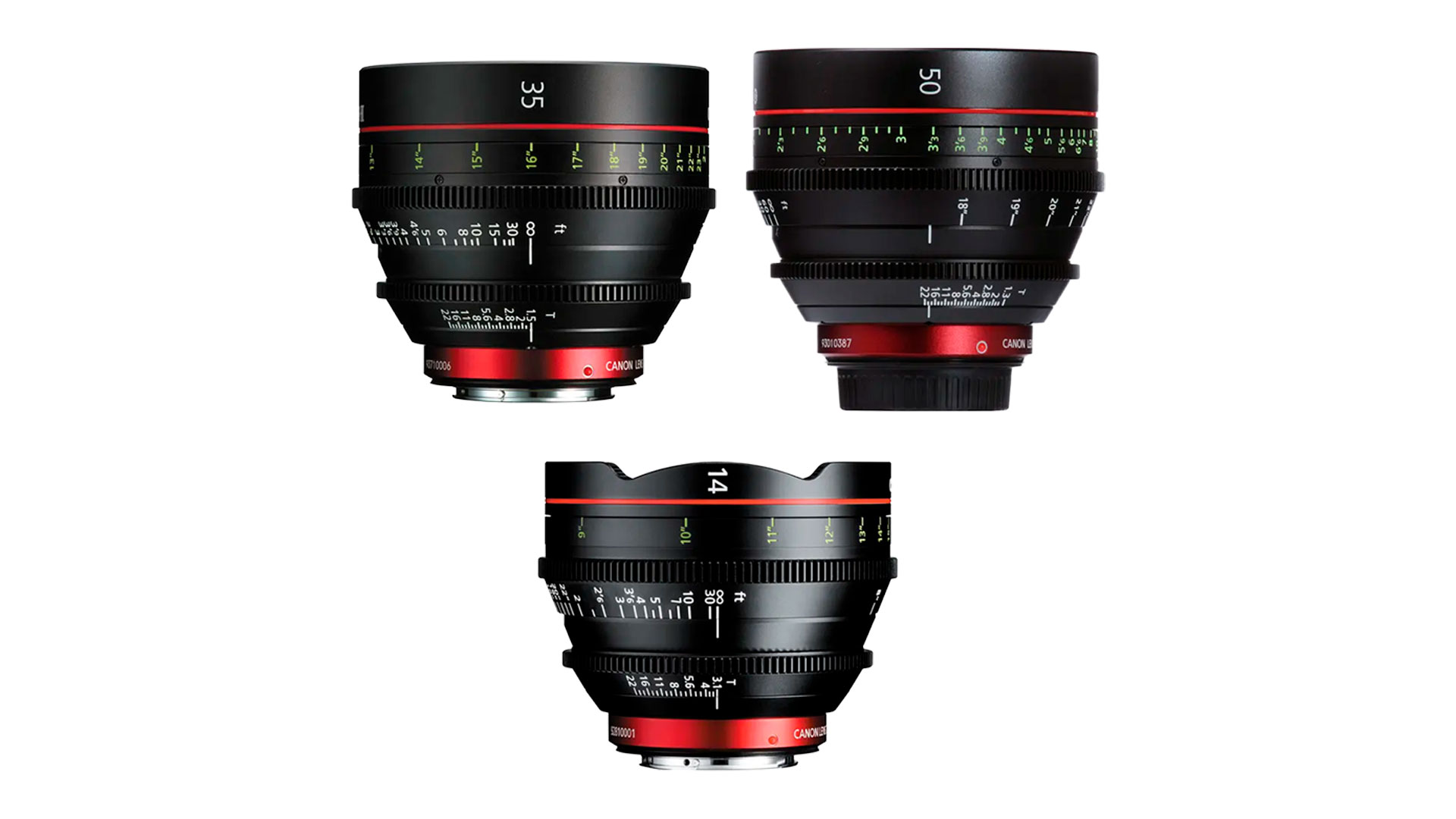 Set de lentes Canon CN-E
